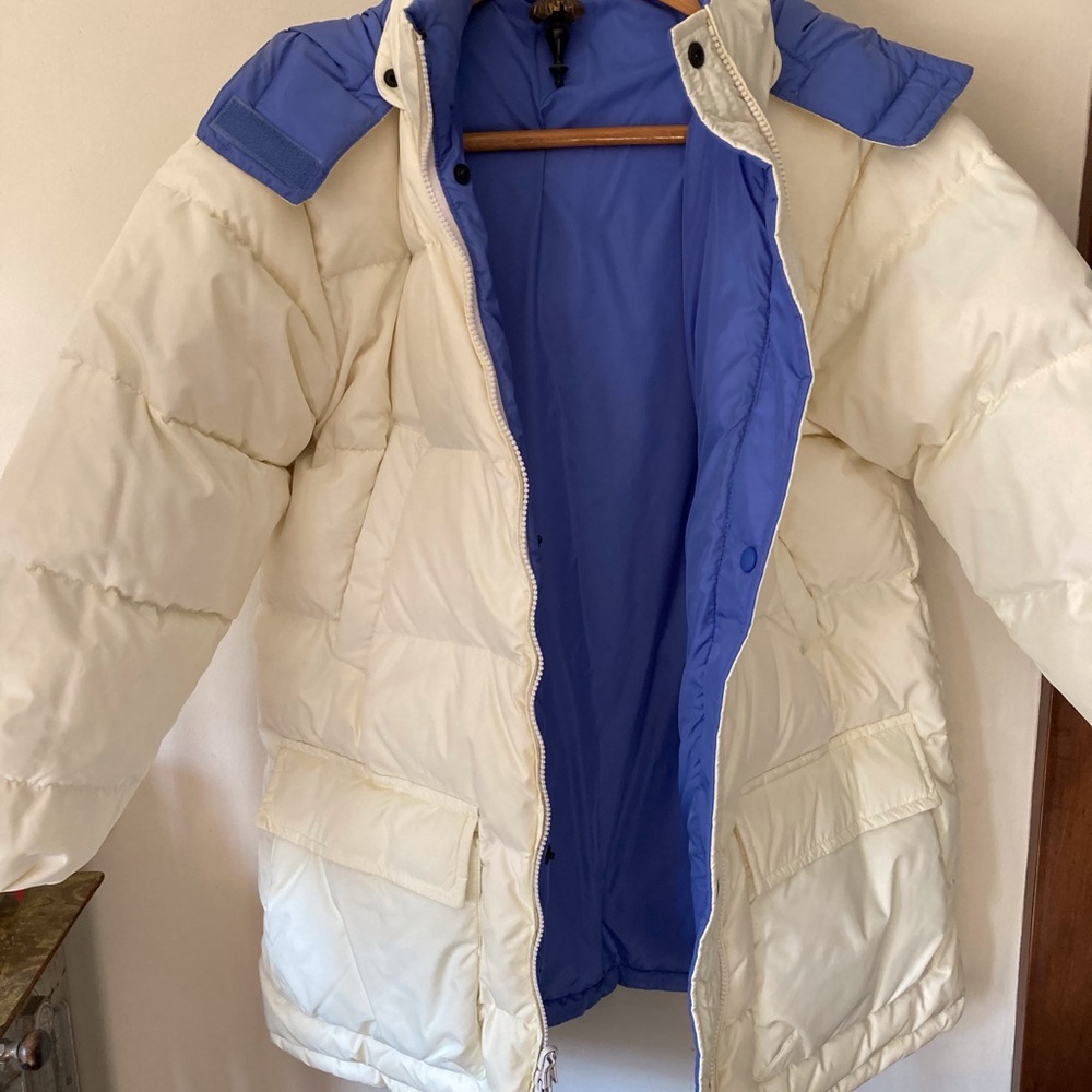 Lands End Reversible Down Parka Medium - Picture 4 of 8